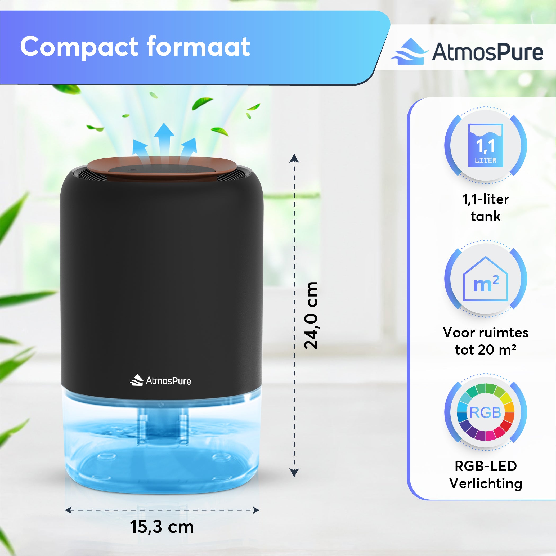 Luchtontvochtiger AirDry Compact