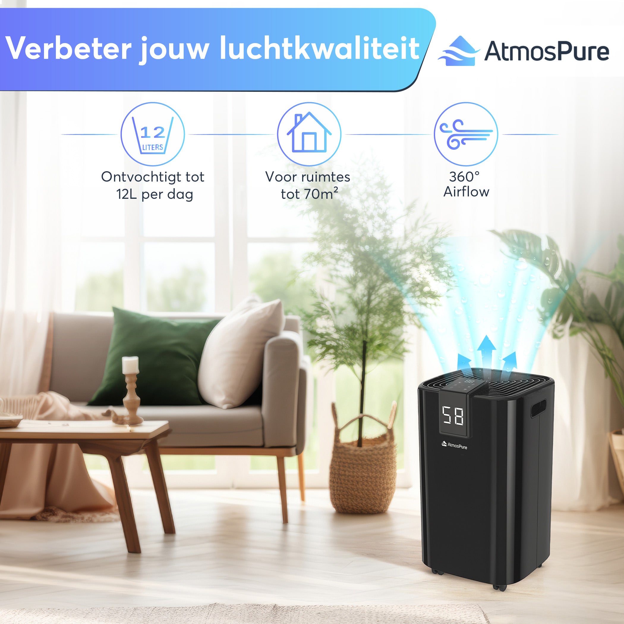 Luchtontvochtiger AirDry Elite